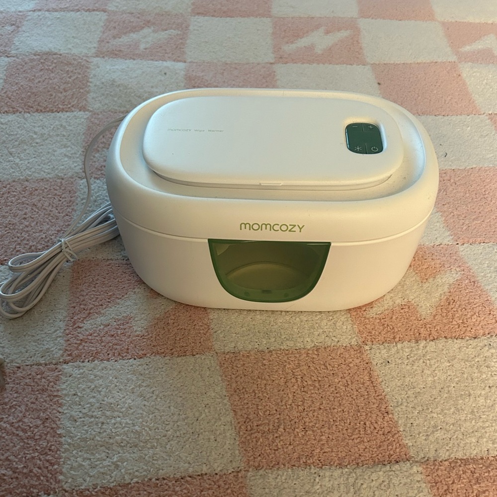 Momcozy White and Green Wipe Warmer